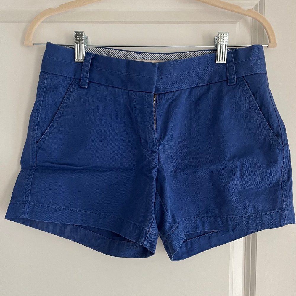 J. Crew Chino Shorts Royal Blue Size 2